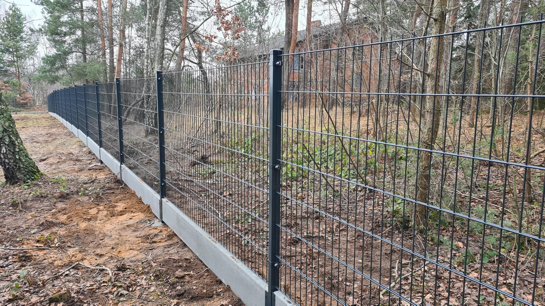 Ogrodzenie panelowe 3D Rudzianko – widok ogólny
