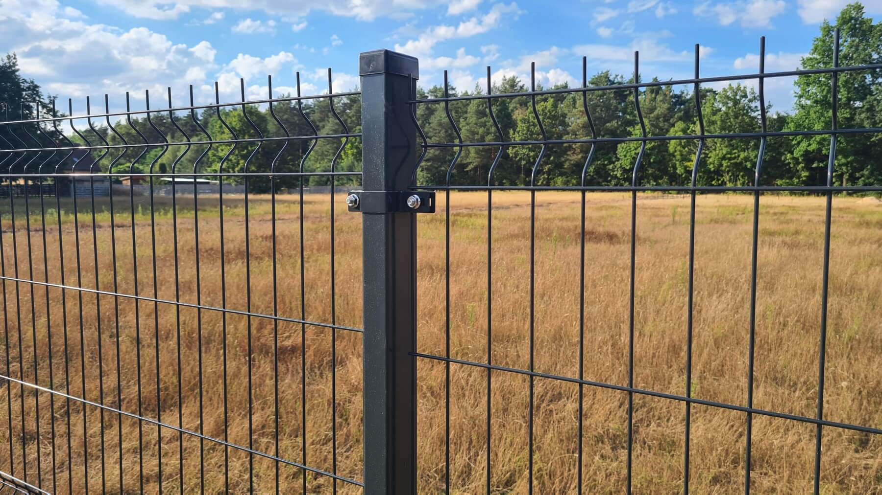 Detal paneli 3D i słupków – Rudzianko