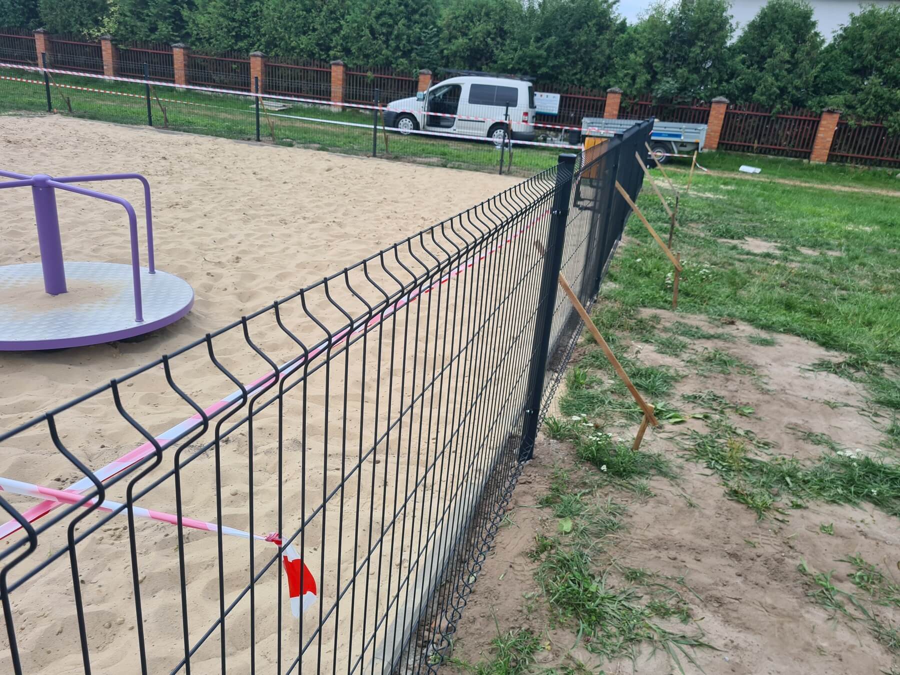 Ogrodzenie panelowe 3D Rudzianko – widok ogólny