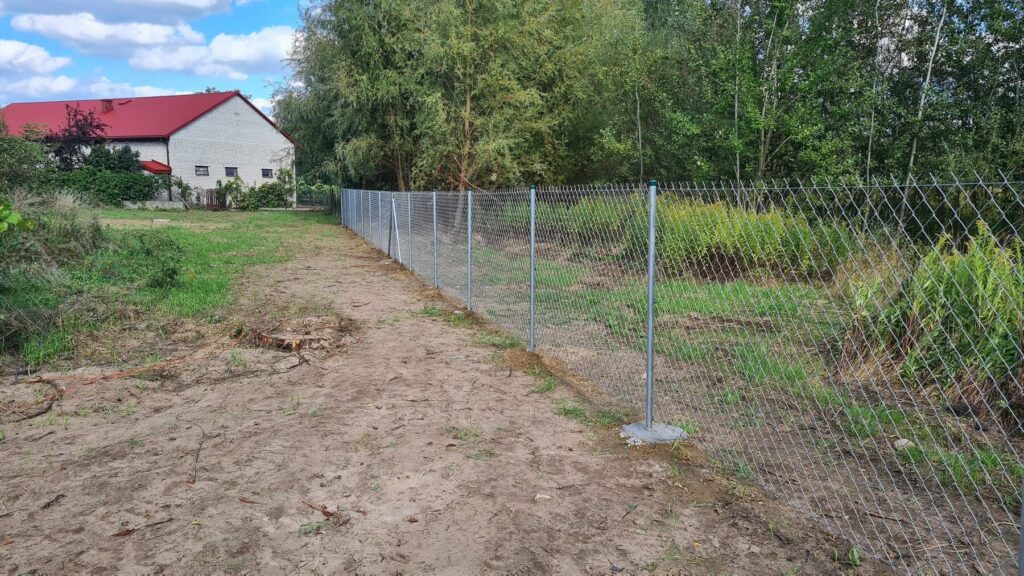 Ogrodzenie z siatki Całowanie – widok ogólny